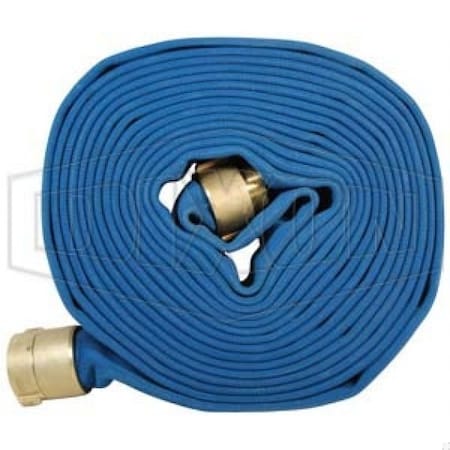 Dixon Double Jacket Potable Water Hose, 1-1/2 in, NPSH, 100 ft L, 270 psi, Polyester, Domestic PW615B100RBS